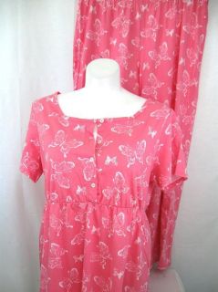 Sleepin by Bedhead PJs Size 3X 2 Piece Cotton Pajama Set Pink 