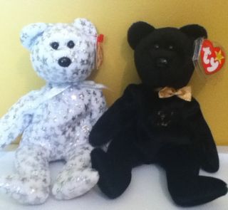 Ty Beanie Babies Bears The Beginning And The End Retired 1999 2000 LOT 