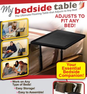 Portable Bedside Adjustable Folding Table Reading Laptop Dinner Lamps 