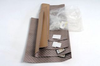 Benson Mills Allegro Faux Leather Placemats Nickel Set of 4 Easy Clean 