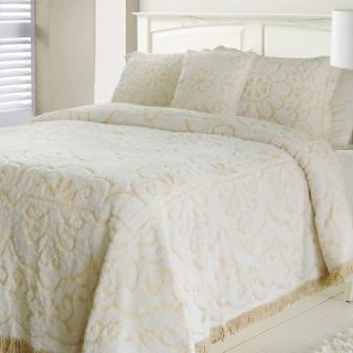 LaMont 2935050 Lamont 2935050 Jessica Chenille Twin Bedspread White 
