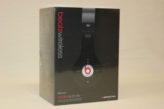 Monster Beats by Dr Dre Black WIRELESS Bluetooth Over the Head 