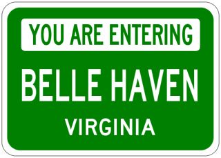 Belle Haven Virginia You Are Entering Aluminum City Sign