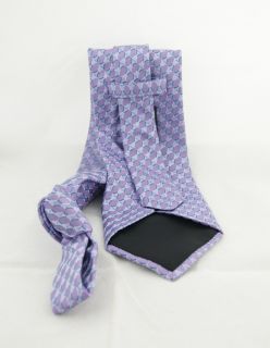 ike behar lt purple geometric silk neck tie nt233sb size n a condition 