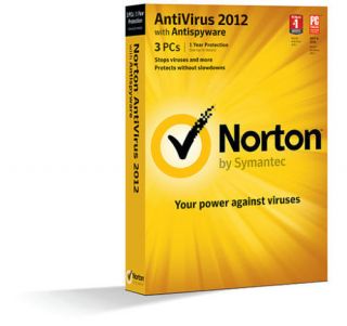 New NORTON ANTIVIRUS 2012/2013 (Free Upgrage) w Antispyware 3PCs Free 