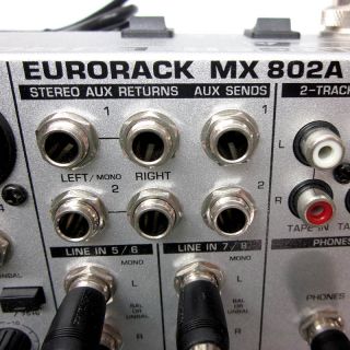 Behringer Eurorack MX802A MX 802A 8 Channel Mixer Power