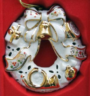 Lenox Christmas Ornament Jewels Bejeweled Wreath