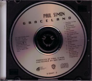   Simon Graceland (CD) OOP Australia 1st Press Los Lobos Belew VG+