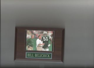 Bill Belichick Football Plaque New York Jets NY NFL with Bill Parcells 
