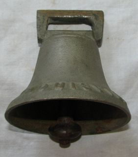 Vtg Old Louisville City Railway Bell Nickel Plated Brass