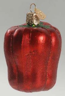   Familys Old World Christmas Ornament Bell Pepper Red 8855961