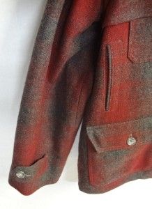 Bemidji Woolen Mills Mackinaw Thick Wool Winter Hunting Coat, Duck 