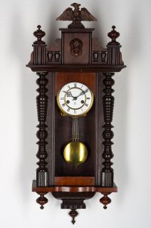 Antique G Becker Spring Driven Wall Clock Approx 1900