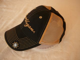 Ben Hogan peaked golf cap hat Black /mesh side Quality tour 