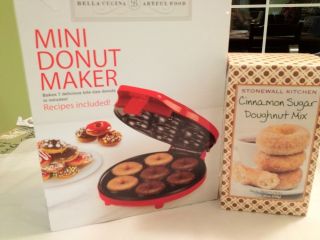 Mini Donut Maker Bella Cucina Artful Food With Bonus Doughnut Mix