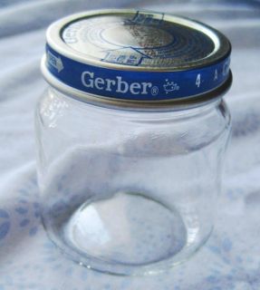 30 Empty Glass Baby Food Jars 4oz w Lids Gerber Beechnut
