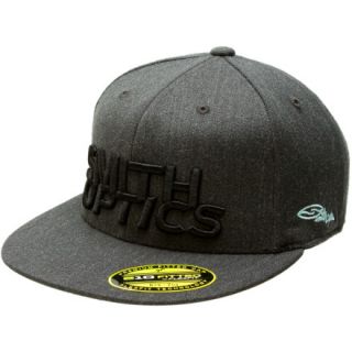 Smith Optic Team Hat Flex Fit Hat Charcoal Black