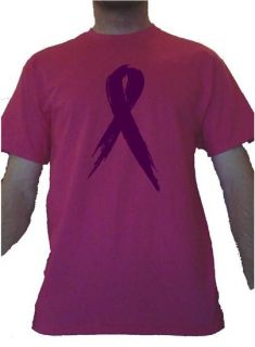 Breast Cancer Awareness T Shirt Ribbon Hot Pink Shirt All Sizes