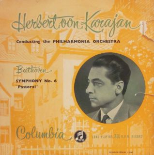 Beethoven Karajan Vinyl LP Symphony No 6 Pastoral Columbia CX 1124 UK 
