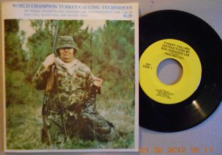Ben Rodgers Lee World Champion Turkey Calling Techniques 45 RPM Record 
