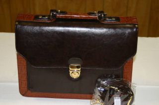 Womens Bellerose Leather Briefcase Portfolio NWT TY23