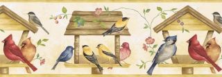 Kitchen Birds Bird Seed Wallpaper Border KC322