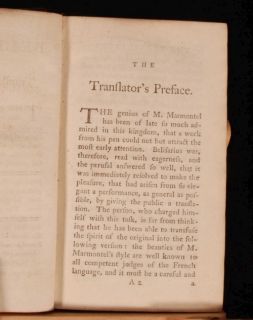 1767 BELISARIUS Marmontel LEATHER Fiction NOVEL