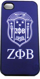Zeta PHI Beta Shield Crest 3 Letter iPhone 4 Protection Case Cover 