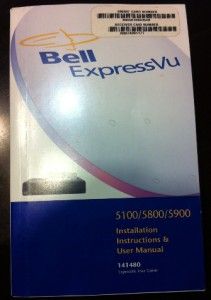 Bell Satellite TV ExpressVU Digital 5900 Receiver 120GB PVR w Remote 