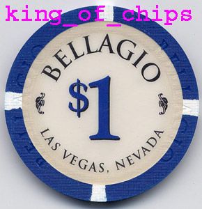 Casino Chips Las Vegas $1 Bellagio Poker Chip Obsolete