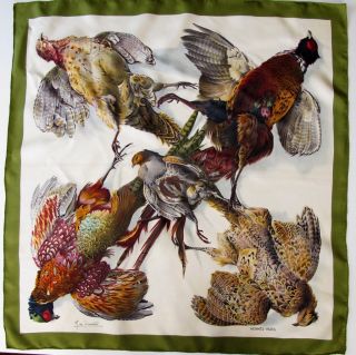   Hermes Twill Scarf Belle Chasse by H de Linares Nice Hunting