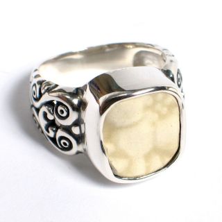 Broken China Jewelry Metlox Vernon Antiqua Sterling Silver Ring Size 7 
