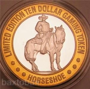 BINIONS HORSESHOE Silver Strike BENNY HORSE S mint Overstrike*
