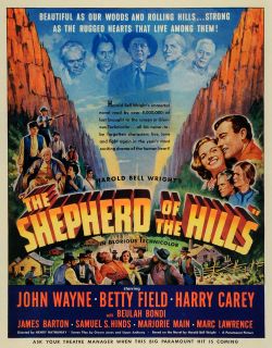 1941 Ad Shepherd Hills Technicolor Movie Western Film John Wayne Harry 
