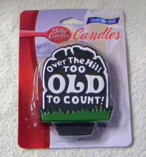 Betty Crocker Over The Hill Birthday Candle Tombstone Funny Cake 