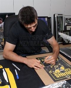 Patrice Bergeron Boston Bruins Signed Autographed Playoff Game Roster 