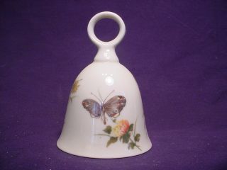 Takahashi Hand Decorated Dinner Bell Butterfly Flower