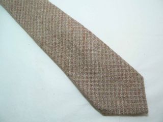 Vintage Berkley Neck Tie Browns Checked Pattern Tie Nice Thick Fall 