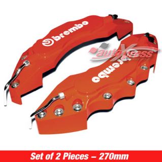Red Brembo Look Brake Caliper Covers Front Large 2pcs