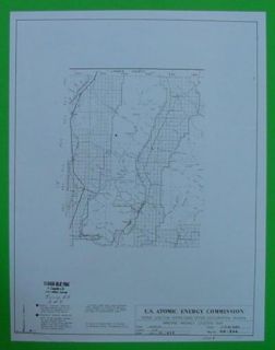 Belmont Millett Nye County Nevada 1955 Anomaly Map