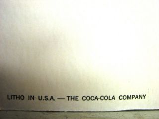 Vintage 1963 Coca Cola Double Side Advertising Sign