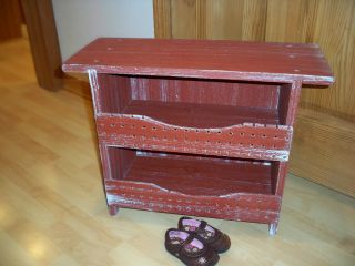 Tall Wooden Double Bin Storage Bench Primitive Color Choices Country 