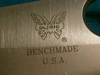 Vintage Benchmade Bench Made Balisong Butterfly Lockback Clasp Knife 