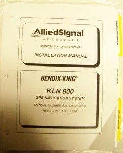 Bendix King KLN 900 GPS Navigation Installation Manual