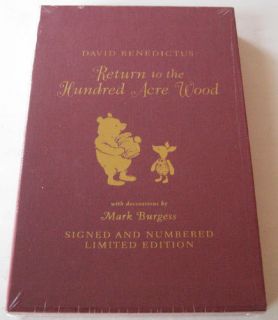 Benedictus Return to The 100 Acre Wood Signed 1st Winnie The Pooh 