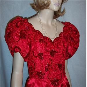 VNT Mike Benet Queen Victoria Gown UNWORN Sequins Rhinestones Braid 