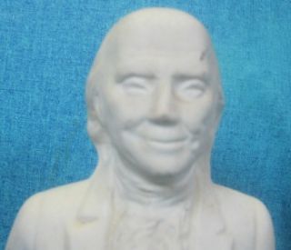 vintage rare benjamin franklin bisque decanter