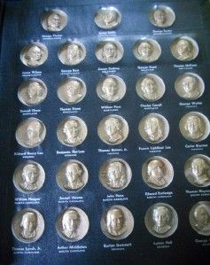 Medallic Presidential Art Declaration Signers 56 Bronze Medal Complete 
