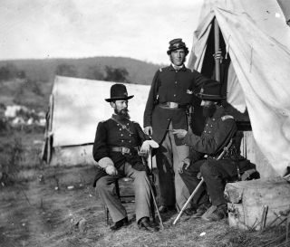 Antietam, Md. Col. John S. Crocker, Lt. Col. Benjamin C. Butler, and 