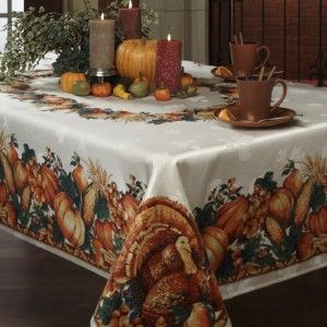 Benson Mills Harvest Splendor Tablecloth Thanksgiving Autumn Decor 